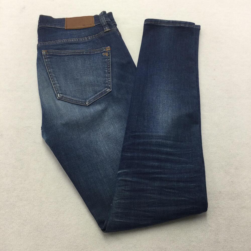 Madewell 9" High Riser Skinny Skinny Jeans Womens 26 Blue Wash Stretch Mid Rise